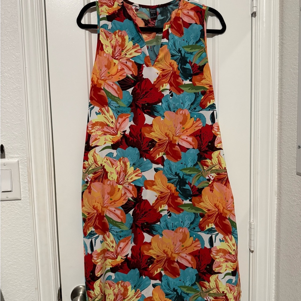 Floral Sleeveless Dress - Multicolor